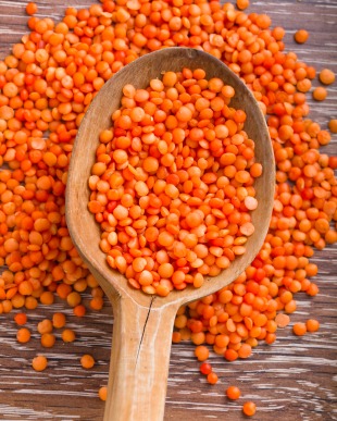 This image is of red lentils